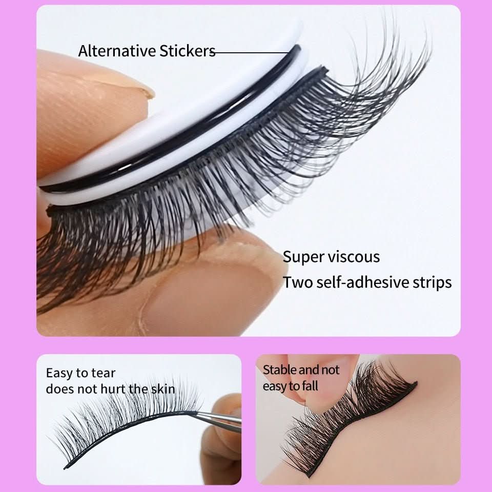 GLAMESSA – Wiederverwendbare Selbstklebende Wimpern für ein perfektes Aussehen