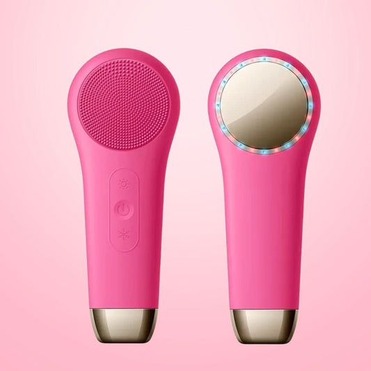 Glühesce – 3-in-1 Gesichtsbürste mit LED, Wärmefunktion & Schallreinigung