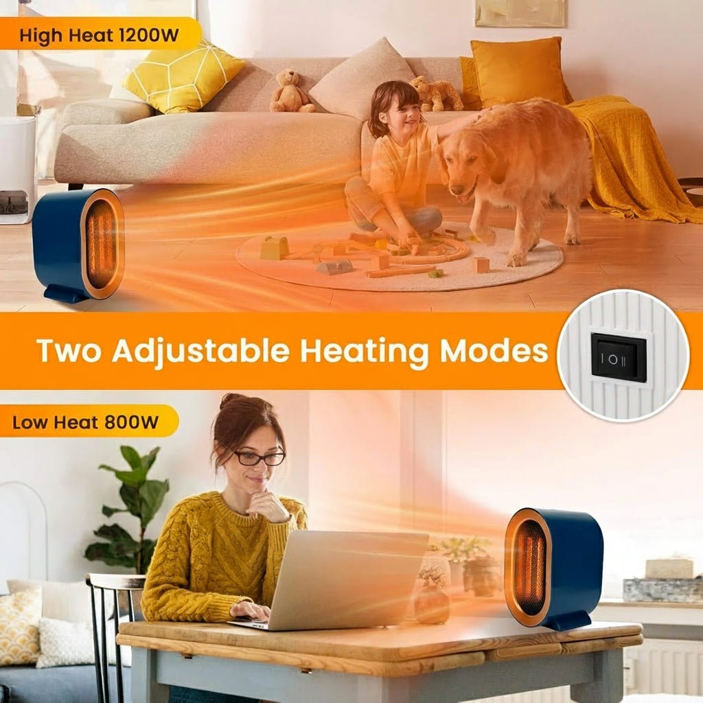 HEATCUBE – Kompakte, tragbare elektrische Heizung mit energieeffizientem Keramiklüfter 3