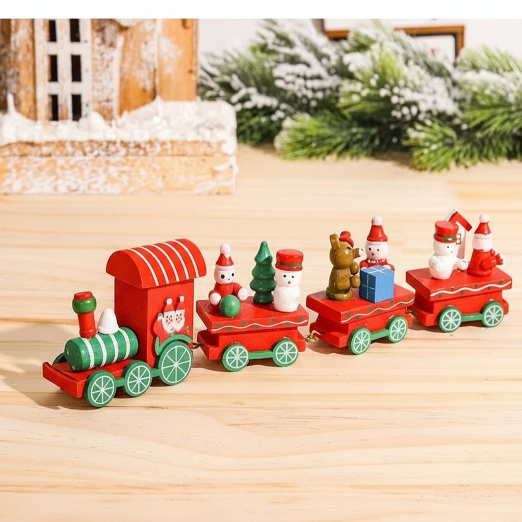 HOLITRAX – Festliche Zug-Weihnachtsdekoration aus Holz und Kunststoff 26