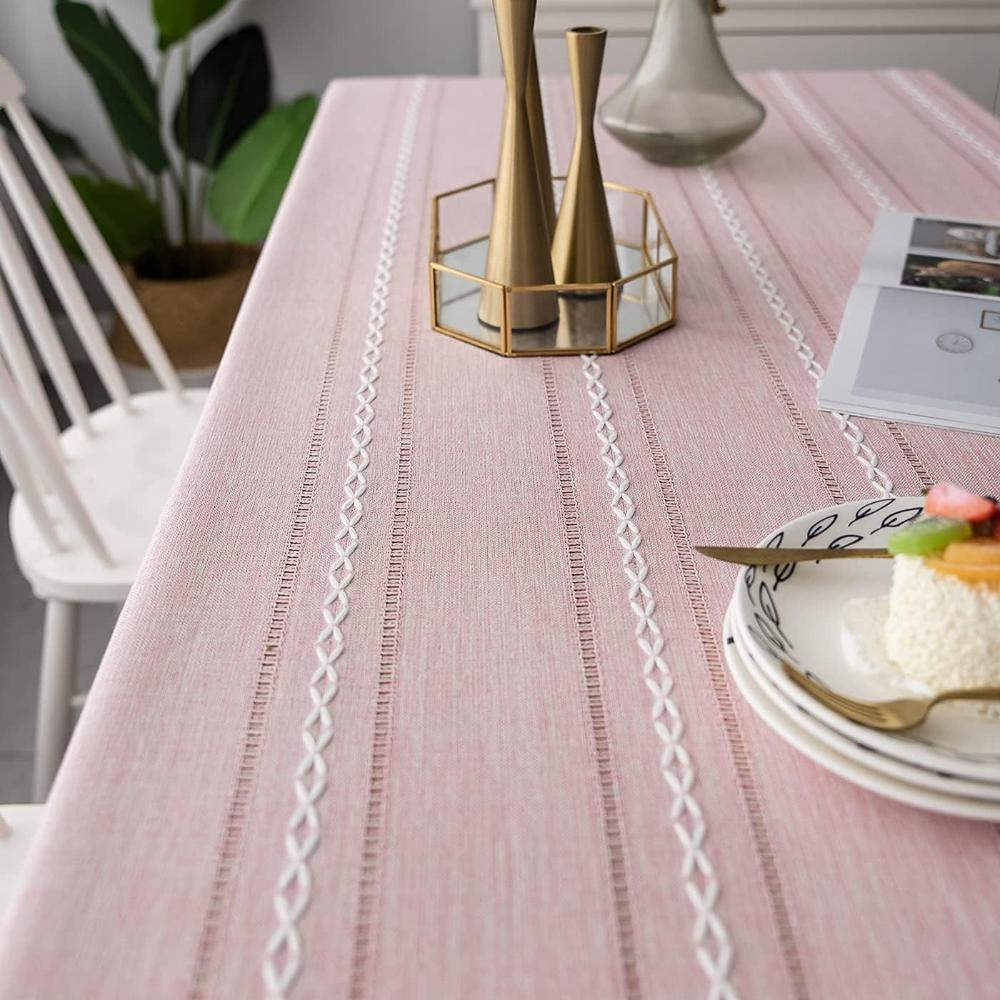 HOMMFER – Elegante Tischdecke aus Baumwolle und Leinen für stilvolles Essen 5