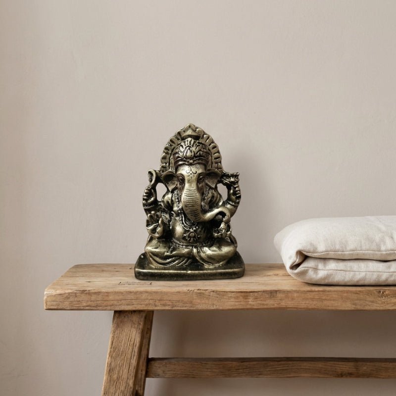 Handgefertigte Ganesha-Skulptur aus Kunstharz – Symbol für Glück und Wohlstand 2