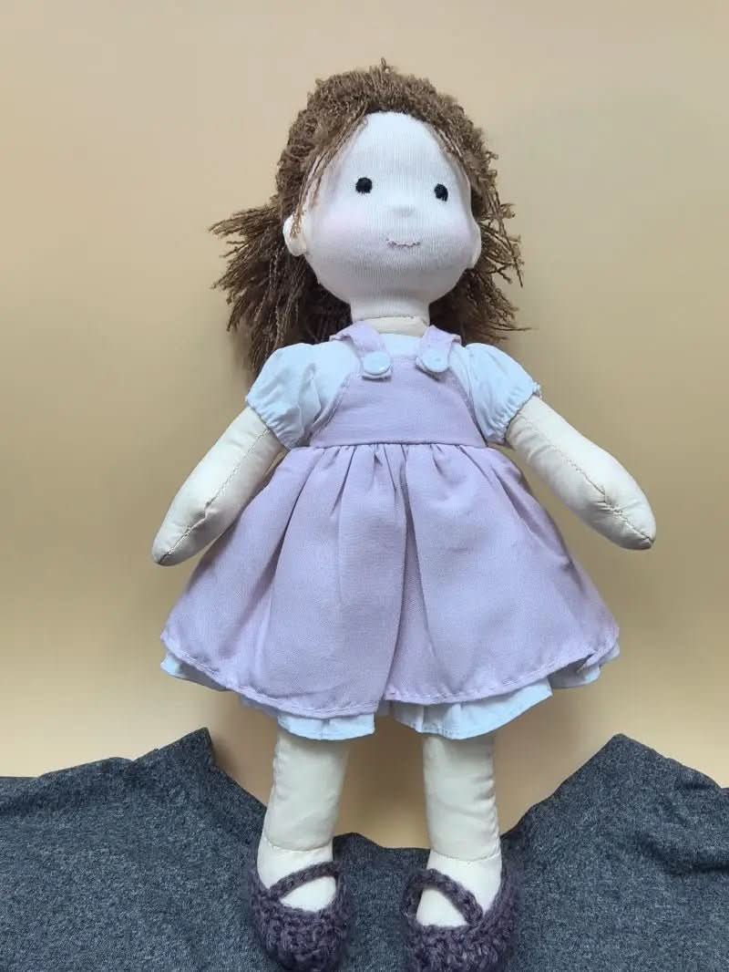 MIRABELLA – Handgefertigte Baumwoll-Waldorfpuppe Mit Zubehör