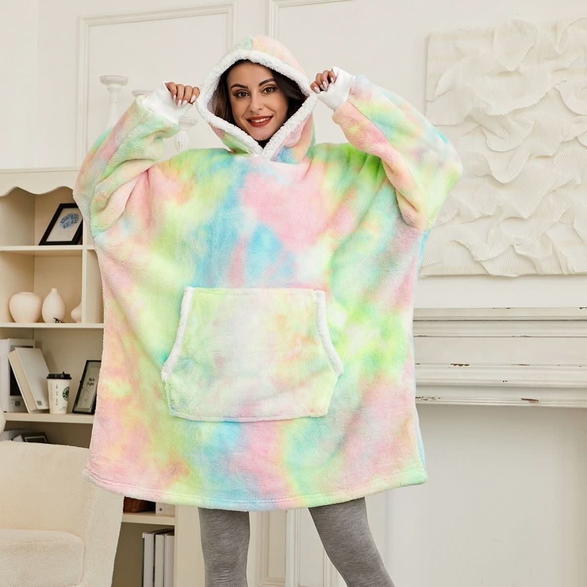 SNUGWEAR – Fleece Kapuzenpullover-Decke für Wärme & Komfort