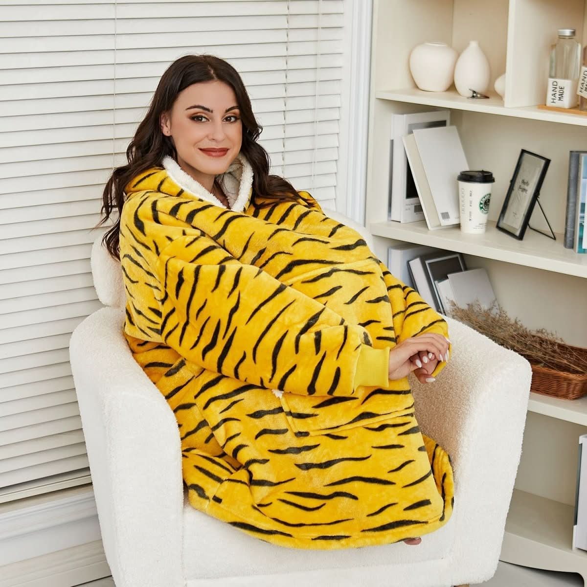 SNUGWEAR – Fleece Kapuzenpullover-Decke für Wärme & Komfort
