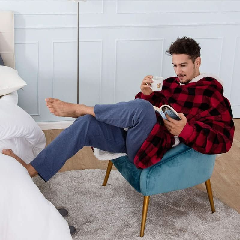 SNUGWEAR – Fleece Kapuzenpullover-Decke für Wärme & Komfort
