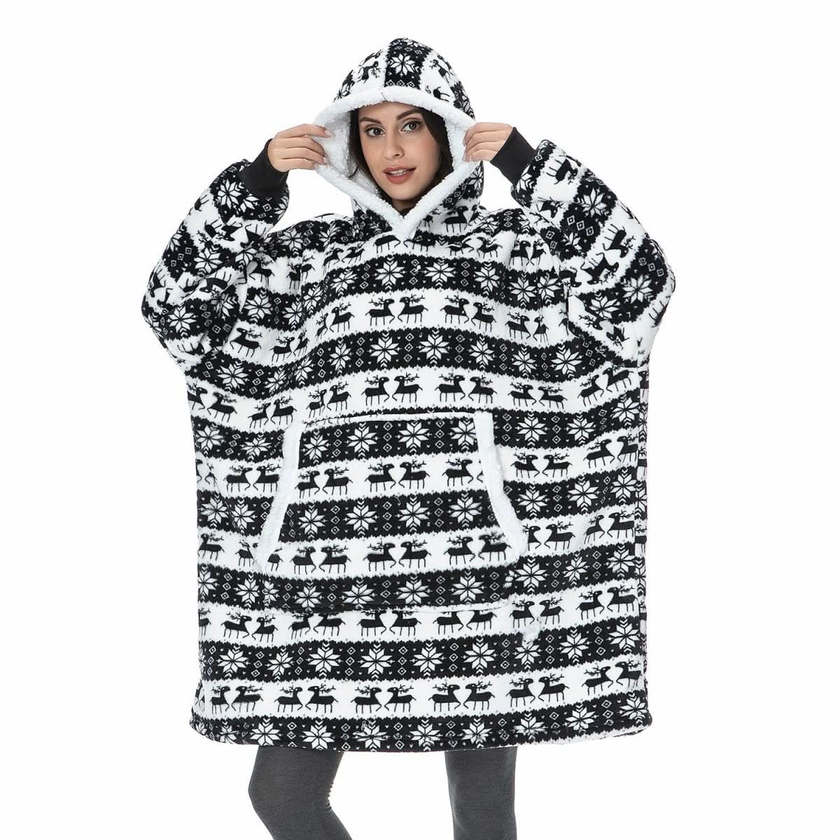 SNUGWEAR – Fleece Kapuzenpullover-Decke für Wärme & Komfort