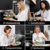Mikrowellen Spritzschutzabdeckung – Hitzebeständig, Transparent und mit Dampffunktion