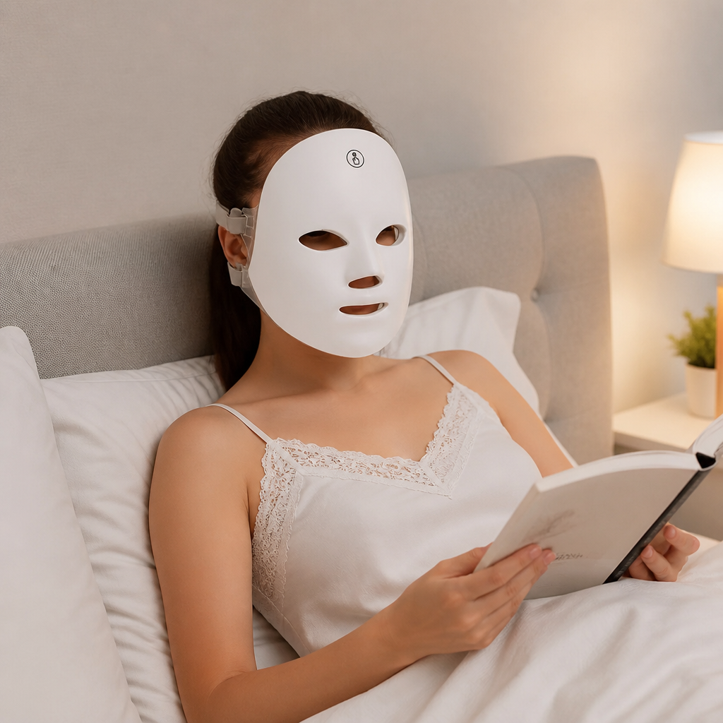 LED Gesichtsmaske – Professionelle Lichttherapie zur Hautverjüngung für Zuhause
