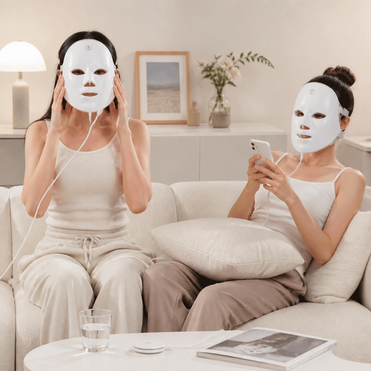 LED Gesichtsmaske – Professionelle Lichttherapie zur Hautverjüngung für Zuhause