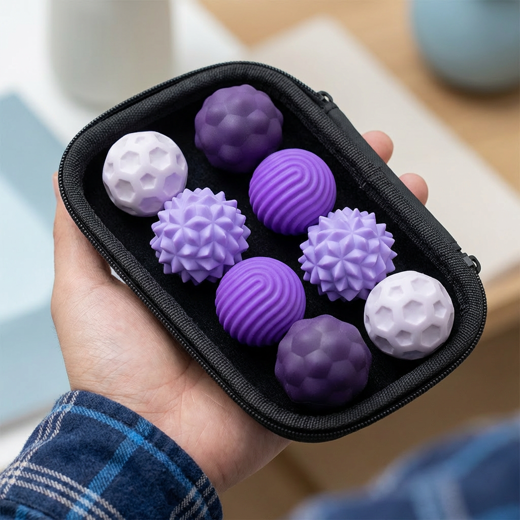 Magnetische Silikonkugeln – Sensorisches Beschäftigungsspielzeug für Stressabbau und Entspannung