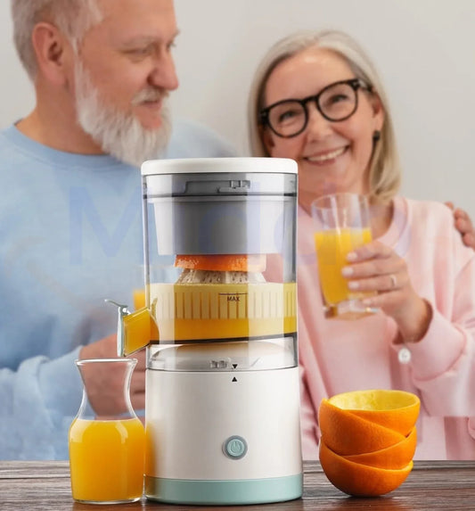 Elektrische Zitruspresse mit Saftauffangbehälter – Für frischen Saft in Sekundenschnelle