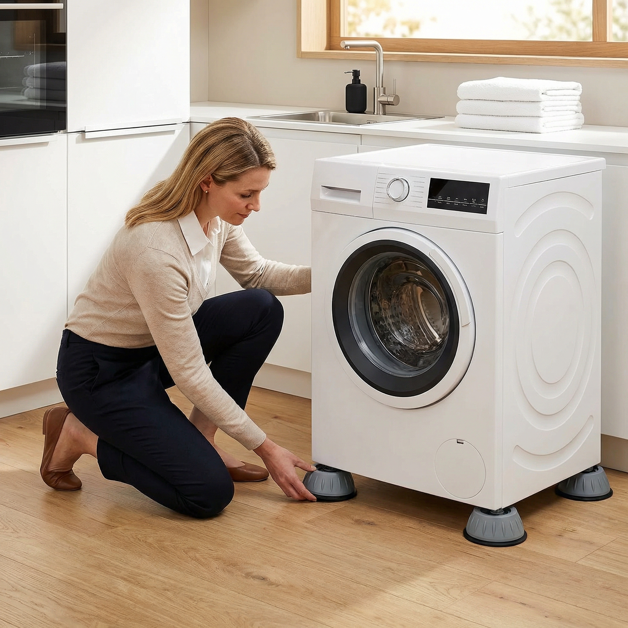Anti-Vibrationspads für Waschmaschine – Rutschfest & Geräuschdämpfend