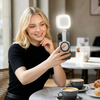 Magnetisches LED Selfie- & Beauty-Licht für Smartphones – Klappbar, tragbar mit Spiegel