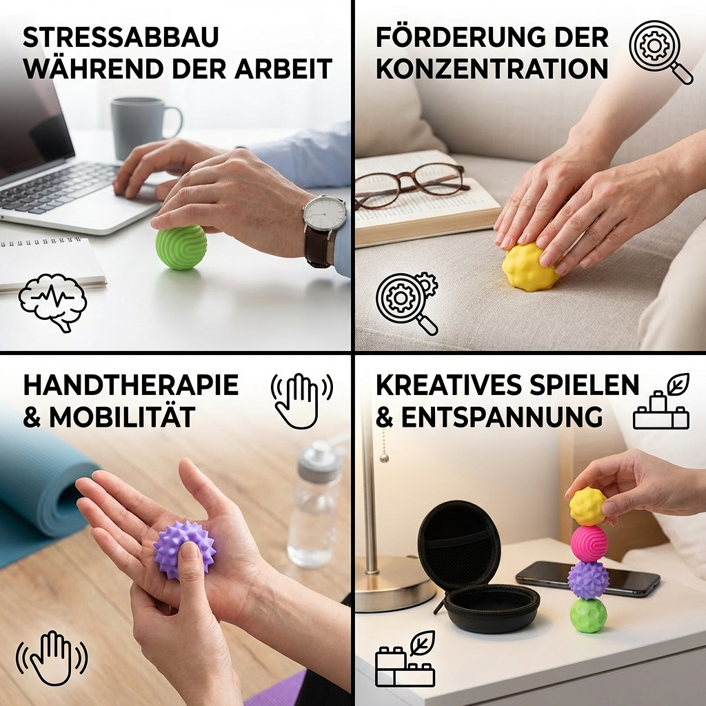 Magnetische Silikonkugeln – Sensorisches Beschäftigungsspielzeug für Stressabbau und Entspannung