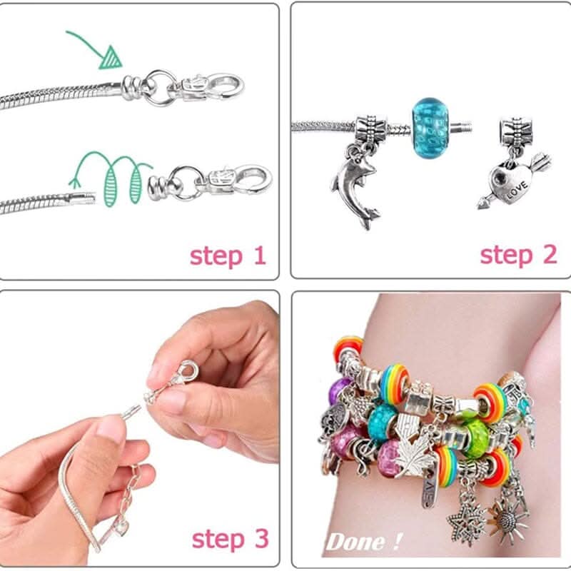 SPARKLETTA – Armband Bastelset für Mädchen mit funkelnden Anhängern