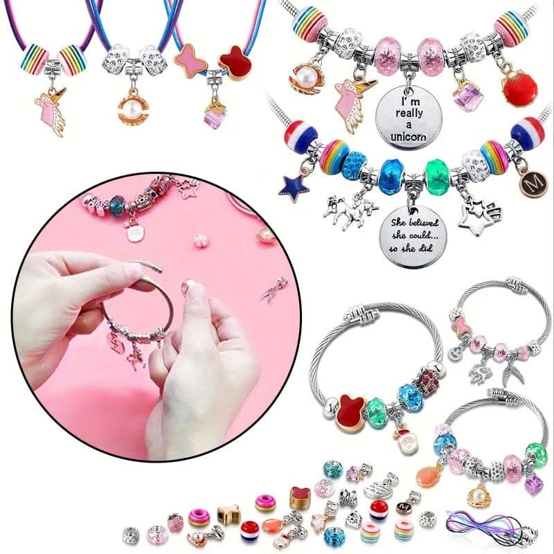 SPARKLETTA – Armband Bastelset für Mädchen mit funkelnden Anhängern
