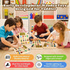 LEARNIWOD – Montessori-Lernbrett aus Holz zur Förderung der Feinmotorik und Entdeckung 5