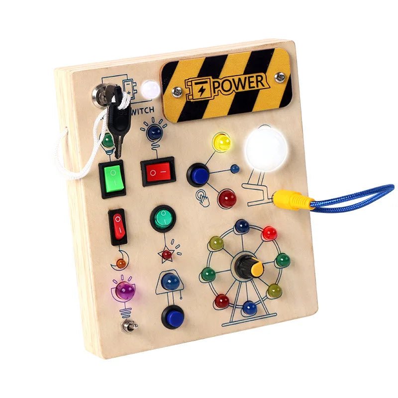 LEARNIWOD – Montessori-Lernbrett aus Holz zur Förderung der Feinmotorik und Entdeckung 8