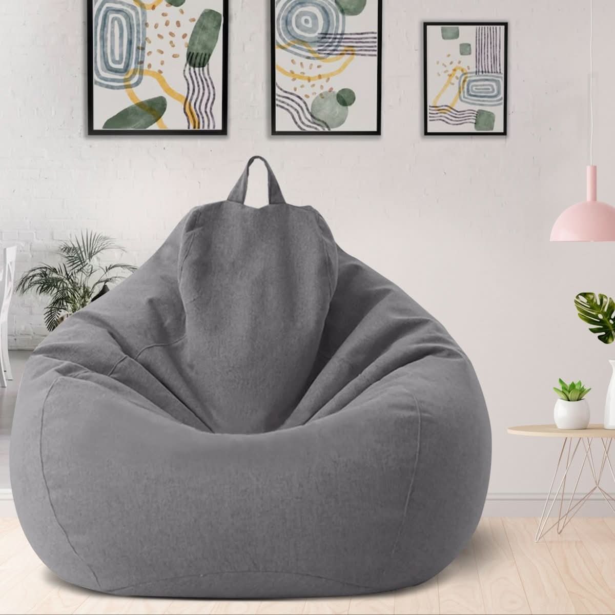 CasaLino – Luxuriöser Leinen Sitzsack Mit Füllung