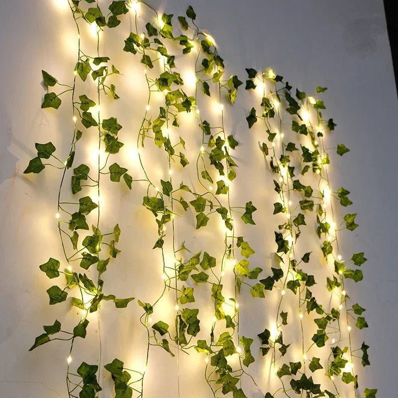 LUMIFOLIA – Elegante grüne LED-Lichterkette in Blattform (batteriebetrieben) 6