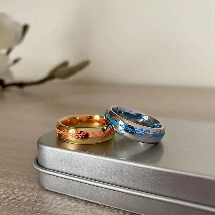 Lumina Runen Ring – Leuchtender Schmuckring Mit Gravur Für Glück Und Positivität