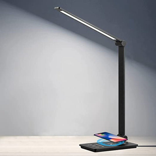 LUMIQON – LED-Schreibtischlampe mit kabellosem Laden und einstellbarer Helligkeit 0