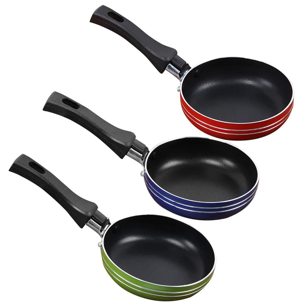 MINIPANSET – Antihaftbeschichtetes Mini-Bratpfannenset aus Edelstahl für gesundes Kochen 3