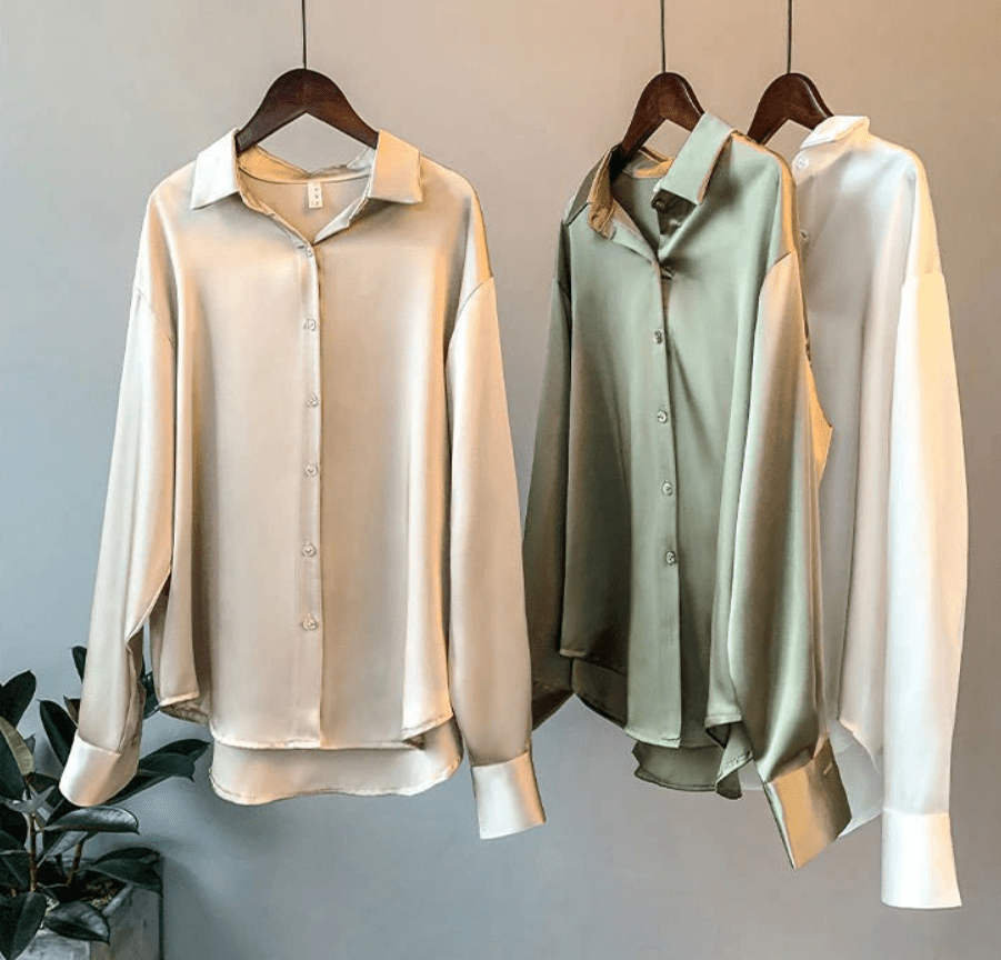 MYRA Seide – Elegante Damen Seidenbluse – Luxuriös & Vielseitig Für Büro & Veranstaltungen