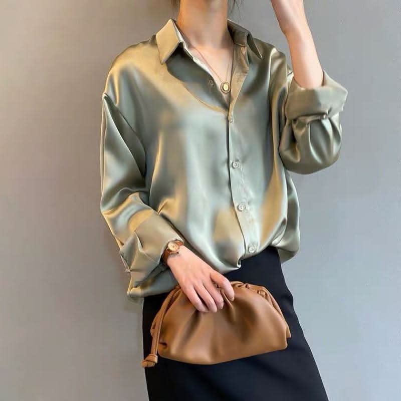 MYRA Seide – Elegante Damen Seidenbluse – Luxuriös & Vielseitig Für Büro & Veranstaltungen