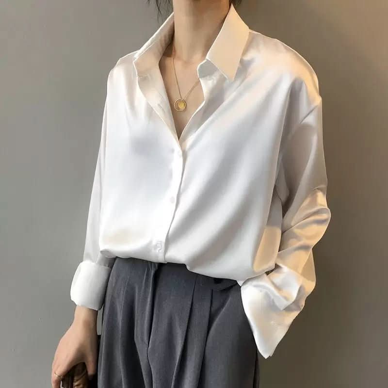 MYRA Seide – Elegante Damen Seidenbluse – Luxuriös & Vielseitig Für Büro & Veranstaltungen