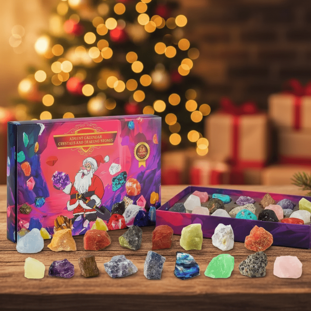 Kristalljuwelen – Magischer Edelstein-Adventskalender Mit 24 Naturkristallen
