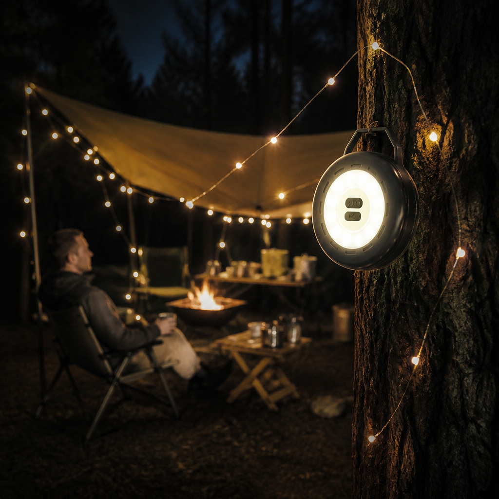 Aufrollbare Lichterkette