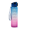 Motivations-Wasserflasche mit Zeitangaben