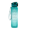Motivations-Wasserflasche mit Zeitangaben
