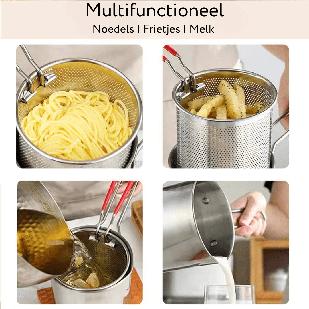 KnusprigFrittieren – Edelstahl Fritteuse Für Fettarmes Frittieren & Vielseitiges Kochen