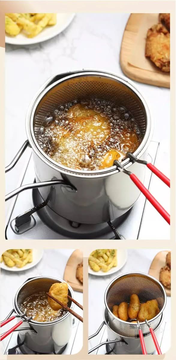 KnusprigFrittieren – Edelstahl Fritteuse Für Fettarmes Frittieren & Vielseitiges Kochen