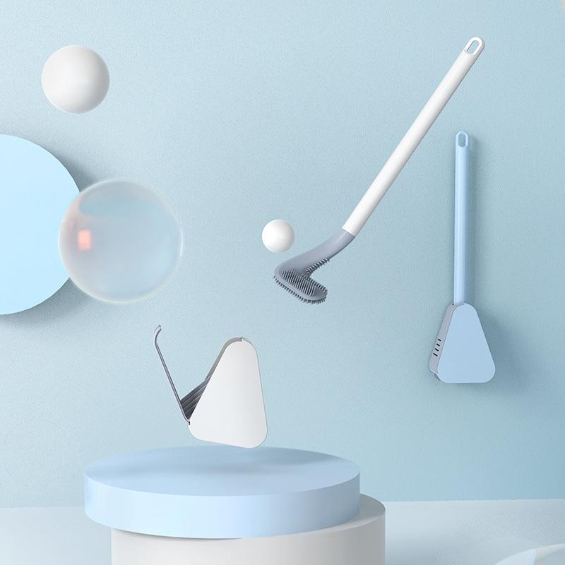 NEATFLOW – Dreieckige TPR-Toilettenbürste mit tropffreier Basis 1