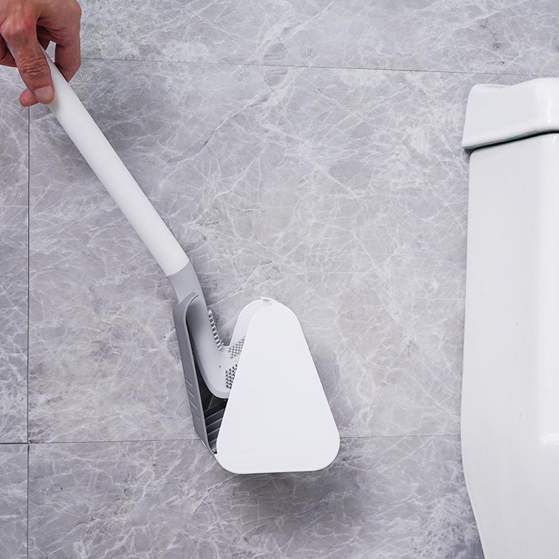 NEATFLOW – Dreieckige TPR-Toilettenbürste mit tropffreier Basis 5