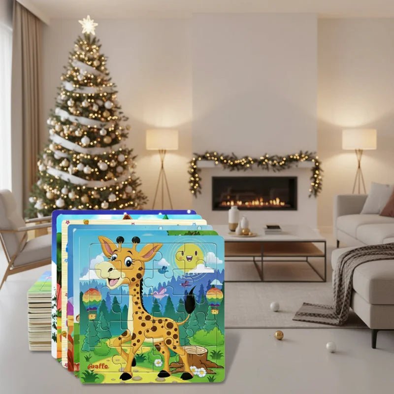 KitzelSchnapp – 3D Holzrätsel Für Frühkindliches Lernen