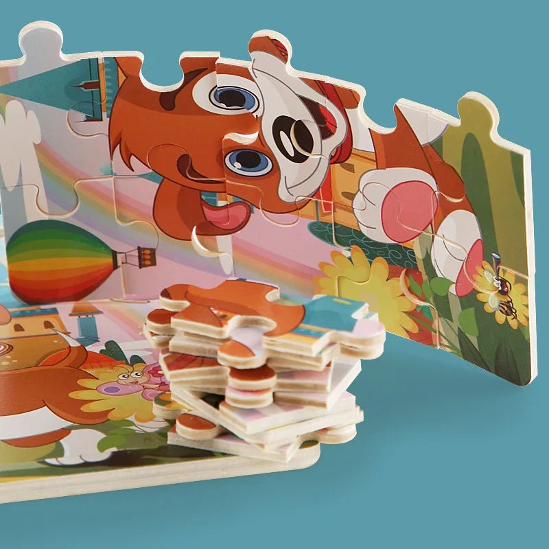 KitzelSchnapp – 3D Holzrätsel Für Frühkindliches Lernen