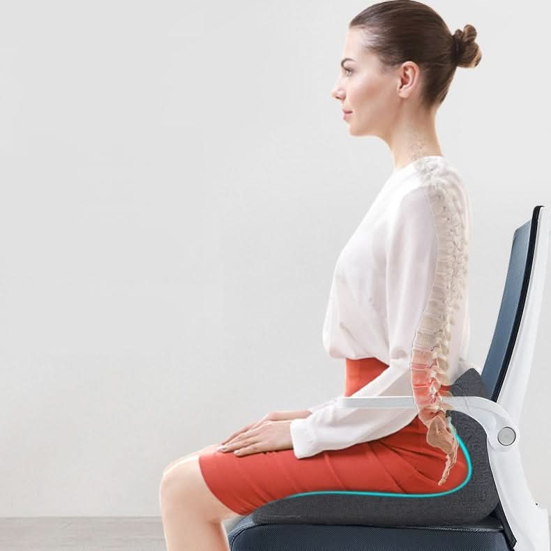 Oraliu L-förmiges Memory Foam-Kissen | Lindert Rücken-, Steißbein- und Wirbelsäulenschmerzen | Orthopädisches Sitzpolster | Komfort im Büro und zu Hause 5