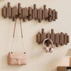 Klavier Wand Haken – Wandgarderobe Im Klavierdesign Aus Massivholz | Klappbare Haken Für Flur, Büro & Schlafzimmer