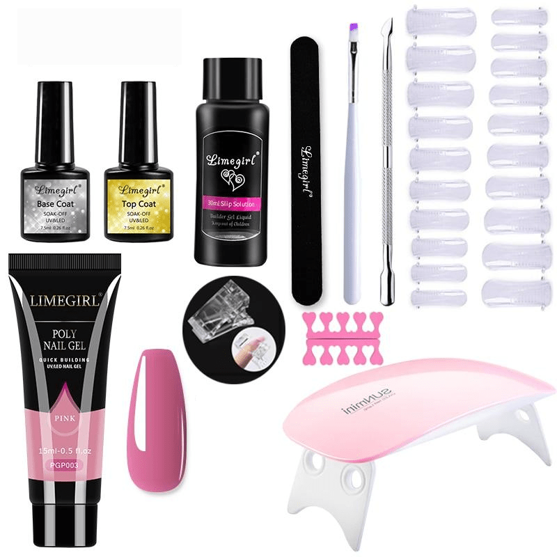 Polygelpro – Selbstbau Nagelset Mit UV-Lampe Für Starke & Stilvolle Nägel