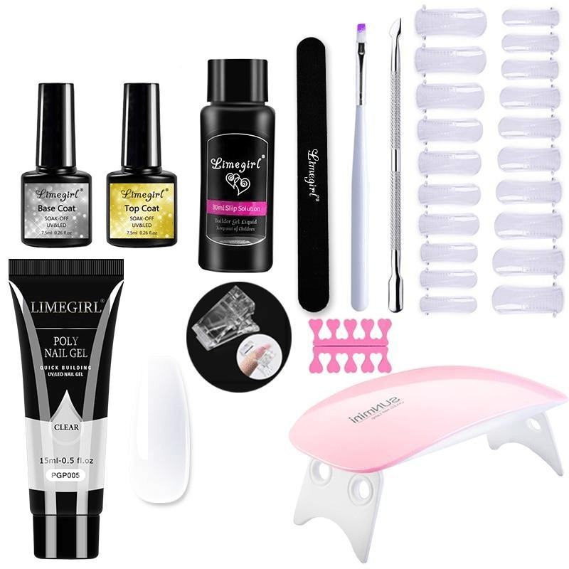 Polygelpro – Selbstbau Nagelset Mit UV-Lampe Für Starke & Stilvolle Nägel