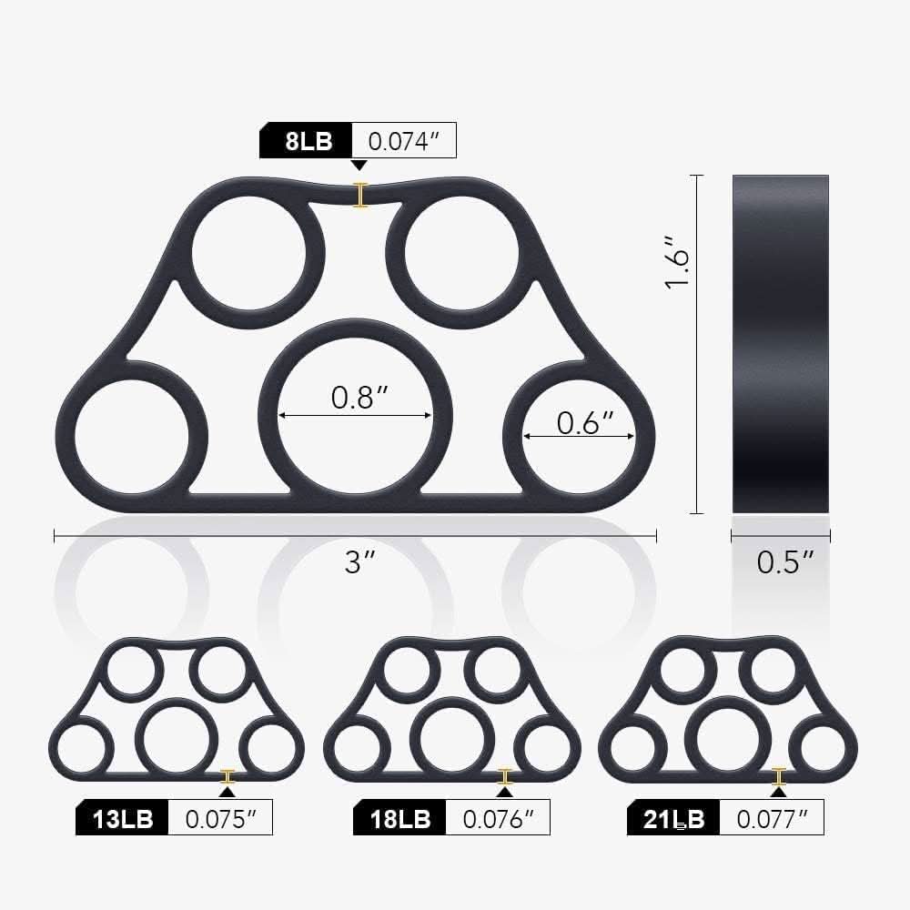 Kraftgriff – 4-teiliges Handtrainer-Set Zur Stärkung Von Griff Und Unterarm