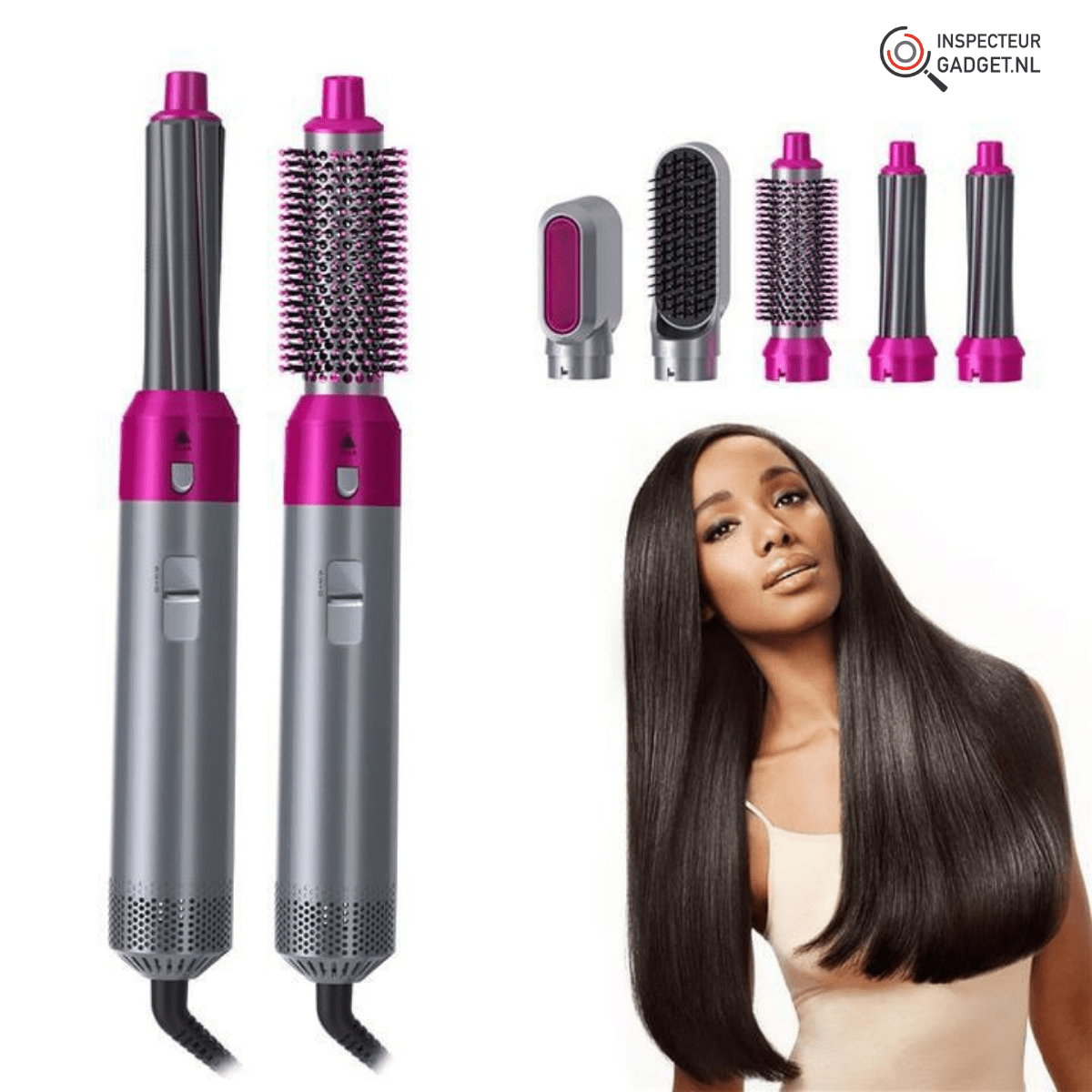 Premium Luft Mehrfachstyler – 5-in-1 Stylinggerät Mit Hitzeschutz Für Gesundes Haar