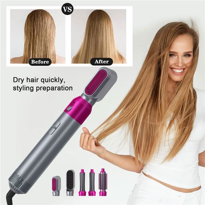 Premium Luft Mehrfachstyler – 5-in-1 Stylinggerät Mit Hitzeschutz Für Gesundes Haar