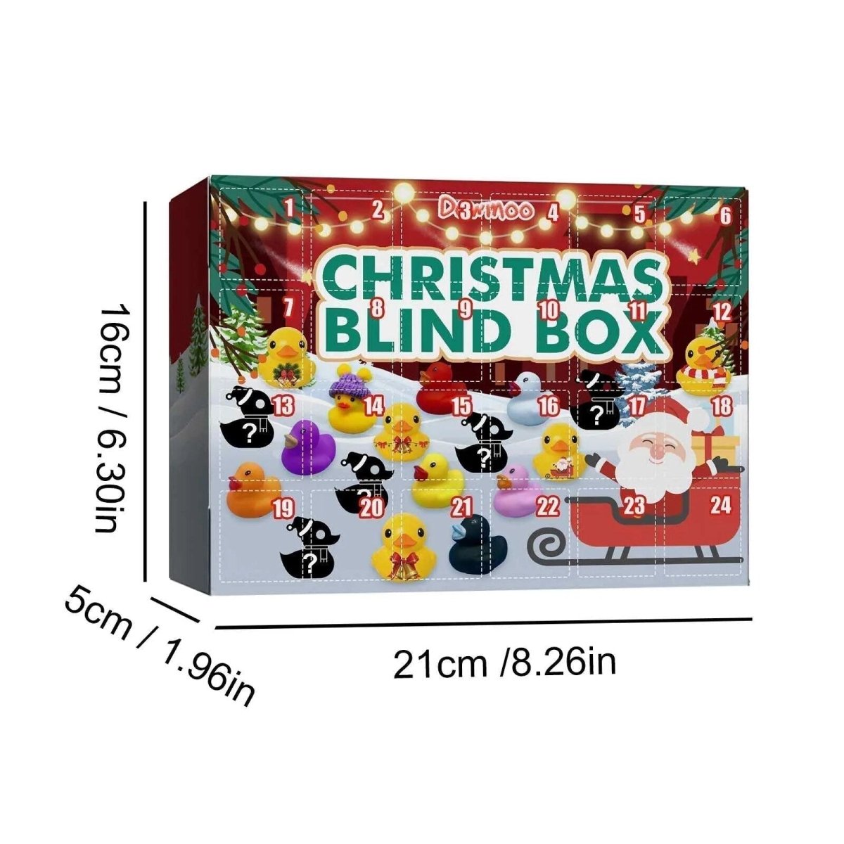QUACKVENT – Weihnachts-Quietschenten-Adventskalender 2025 mit 24 festlichen Badeenten 6