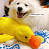 FluffieEnte Plüschspielzeug für Hunde | Weiches Quietschspielzeug | Haltbares Kuscheltier | Komfortspielzeug | Hundezubehör